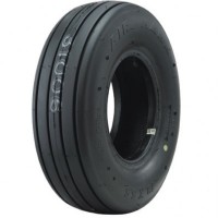 Air-Loc 15x6.00-6 Smooth Rib Tires – 10 Ply Rated, Ribbed Tread – Pair With Free Valve Stems