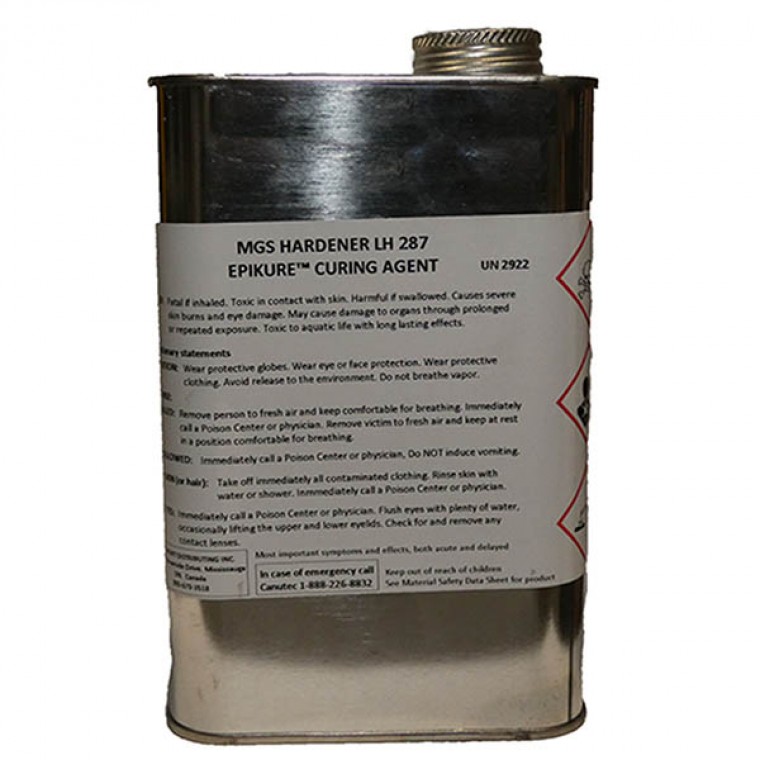 01-41006 H287S MGS Hardener Quart Slow