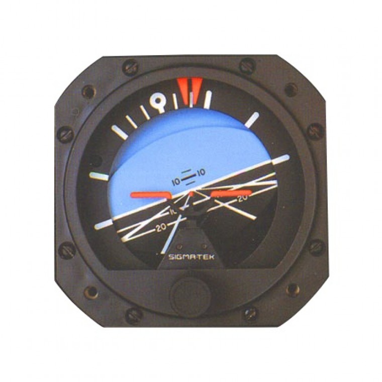10-00389 Sigma-Tek 3-1/8 Attitude Vac Gyro 5000B 20/