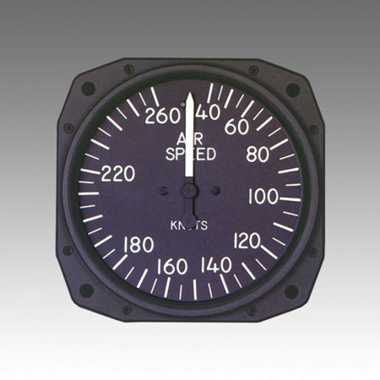 10-03210 Sigma-Tek 3-1/8 Airspeed Indicator 40-300Mph 40-200Knt